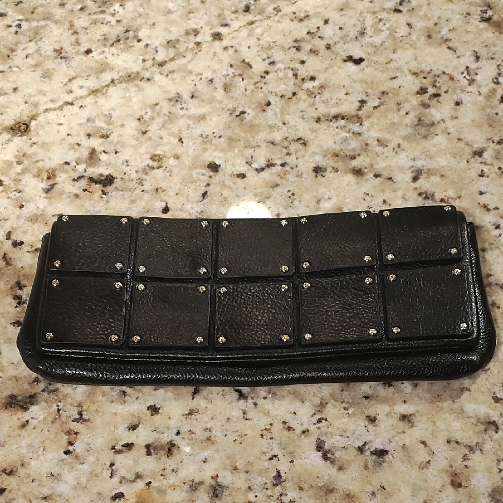 Kate Spade Vintage Black Studded Clutch Bag